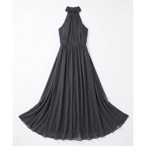 White by Vera Wang Black Halter Formal Gown Dress Size 10 Wedding Guest Prom